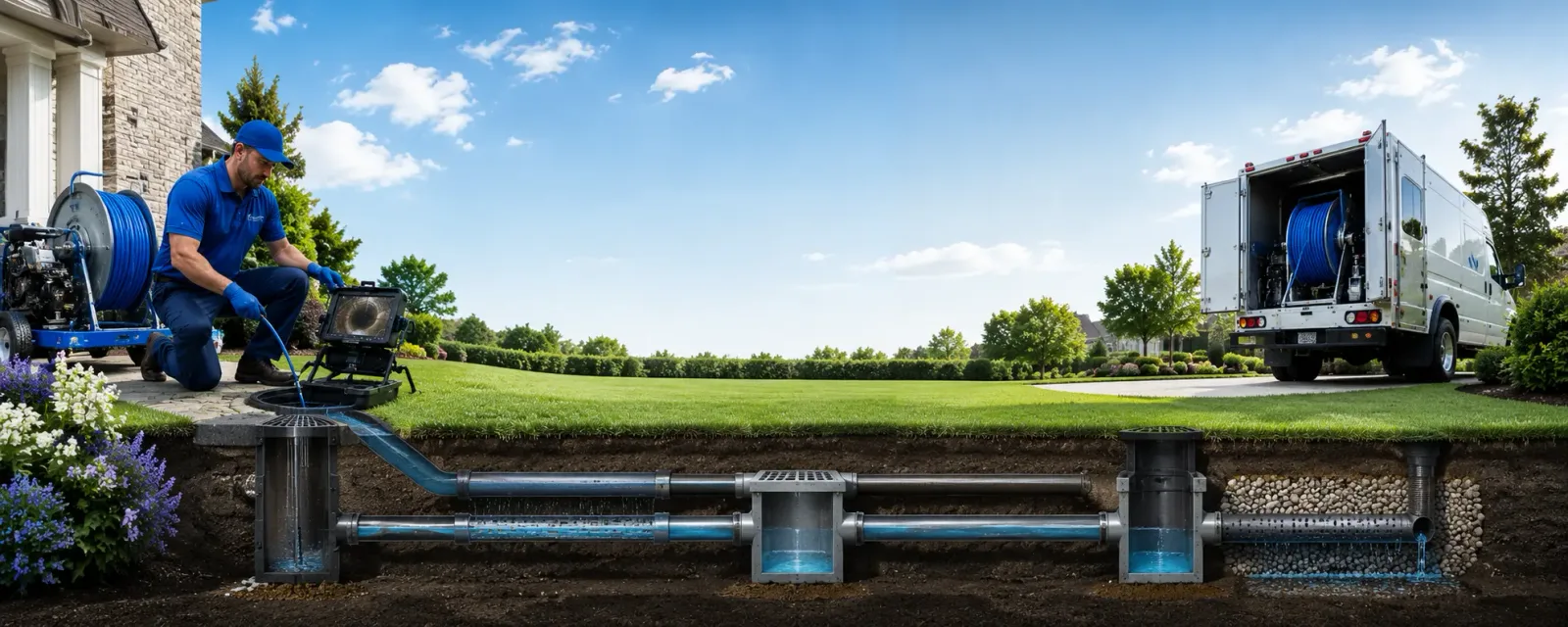 Outdoor drain cleaning information for Bergholz, OH
